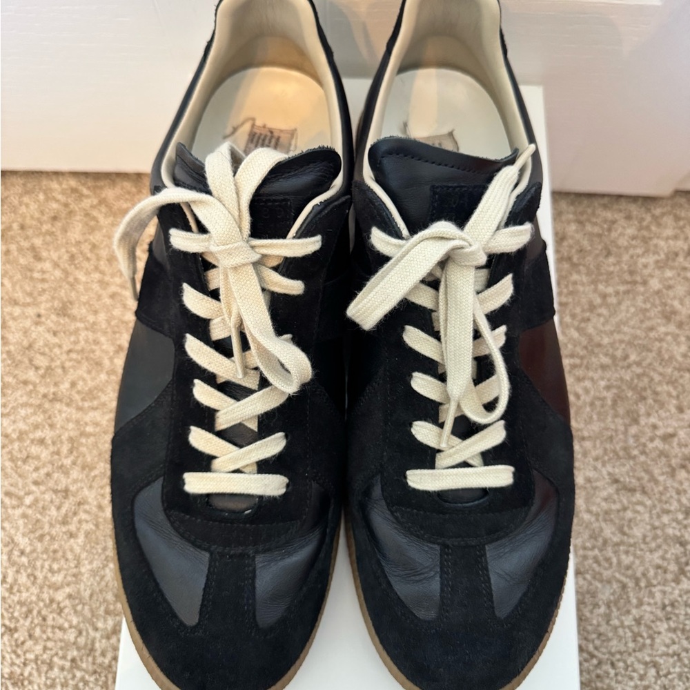 Maison Margiela Men’s Replica Sneakers in Black Size EU 44.5 US 11.5